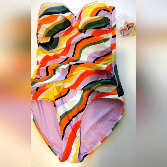 Anne Cole Multicolor One Peace Swimsuit - Picture 1 of 7